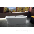 Wide Rim Acrylic Freestanding Hot Tub Bath Tub (F-224)